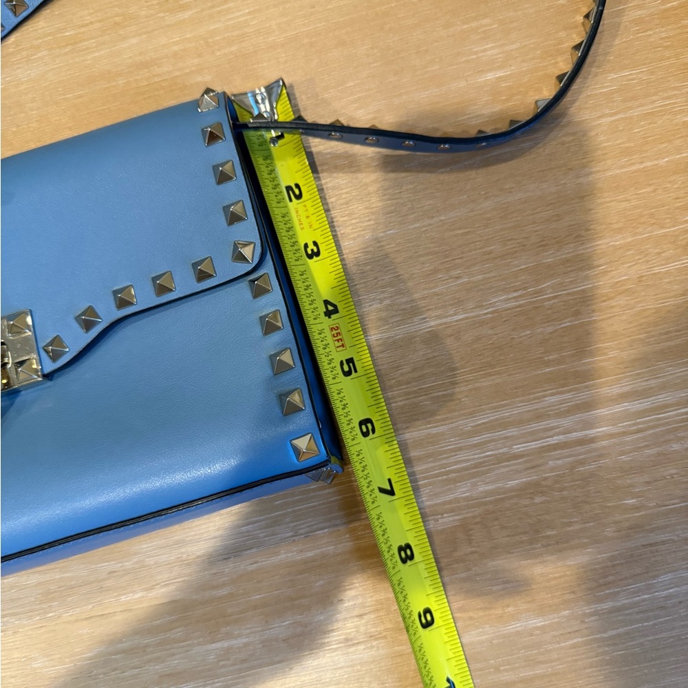 Valentino Garavani Rockstud Leather Crossbody Bag – Light Blue - Picture 3 of 14